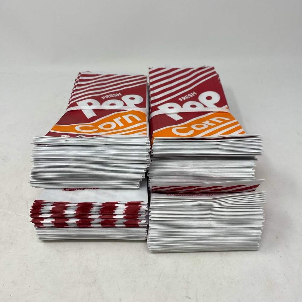 240Pcs Popcorn Paper Bags Party Popcorn Machine Supplies